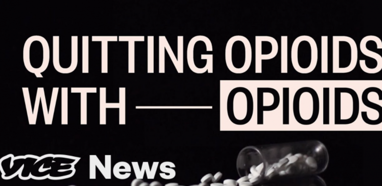 News headline about quitting opioids