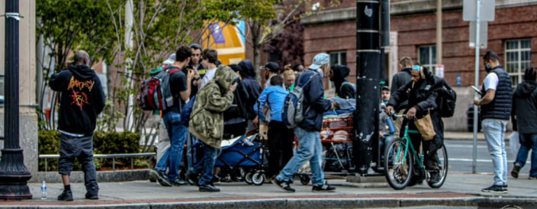 Drug users on the street