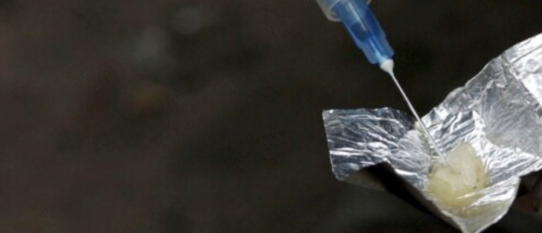 drugs and syringe
