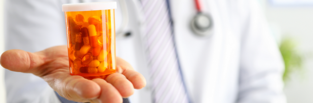 doctor with pills