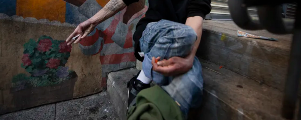 person using drugs