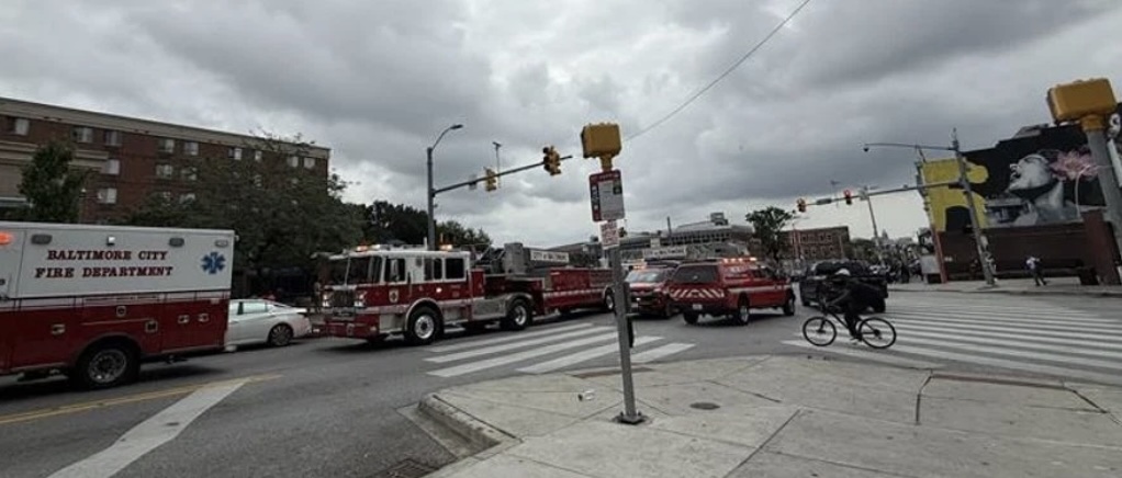 Street scene of mass overdose in Baltimore