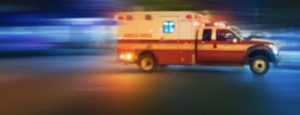 Speeding ambulance