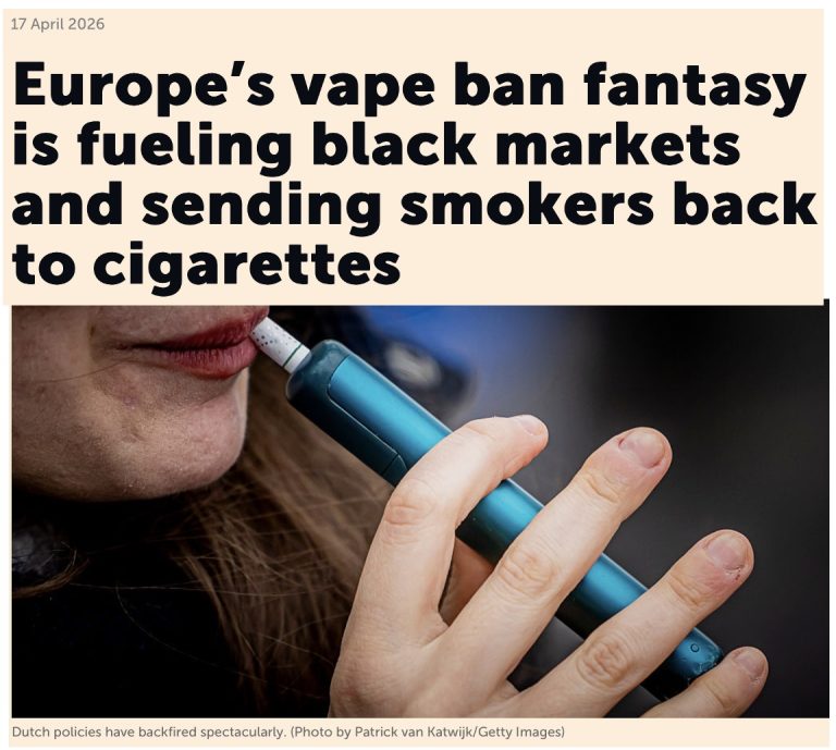 image of woman vaping