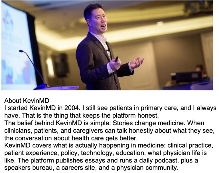 Image of Kevin Pho MD with profile
