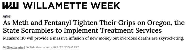 Willamette Week 2022 headline